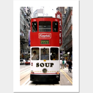 Campbell's Soup Tram in Hong Kong Posters and Art